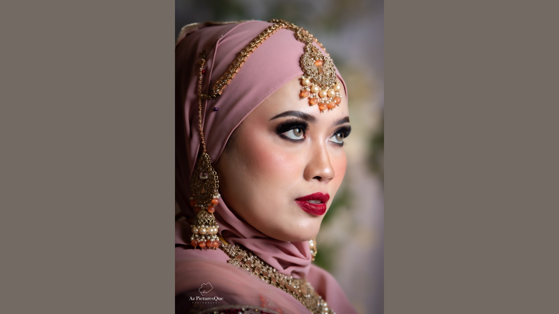 Statement necklace and earrings for South Asian events