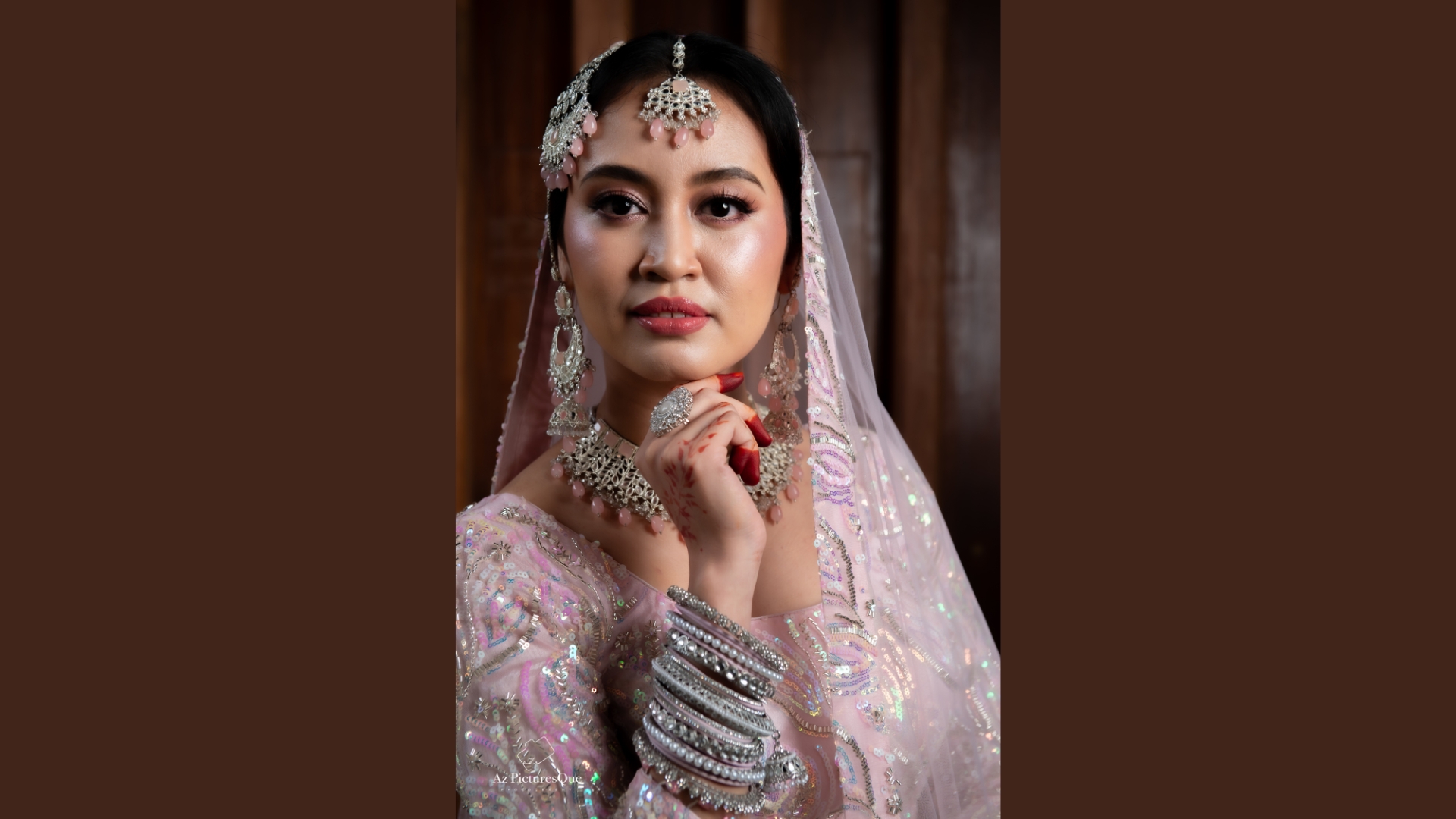 Polki bridal accessories with precious stone detailing