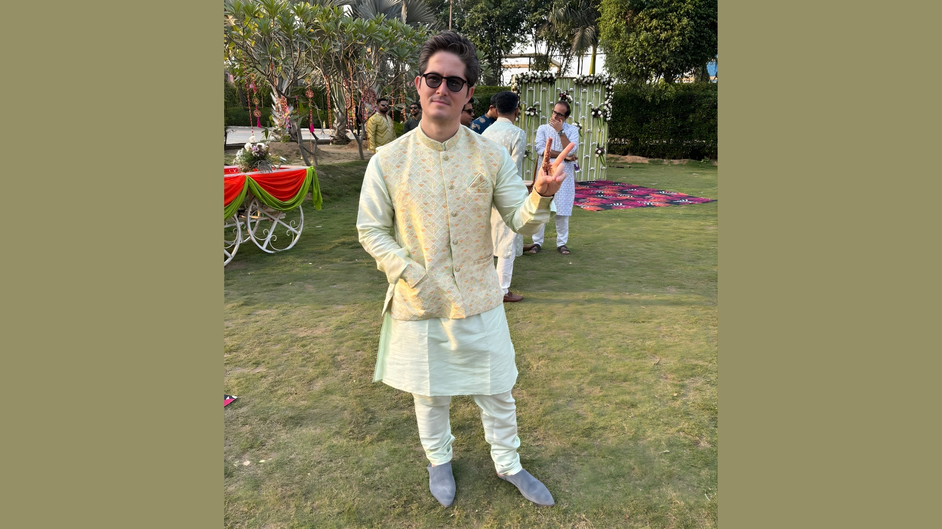 Jacket style sherwani for modern groom and wedding guest attire