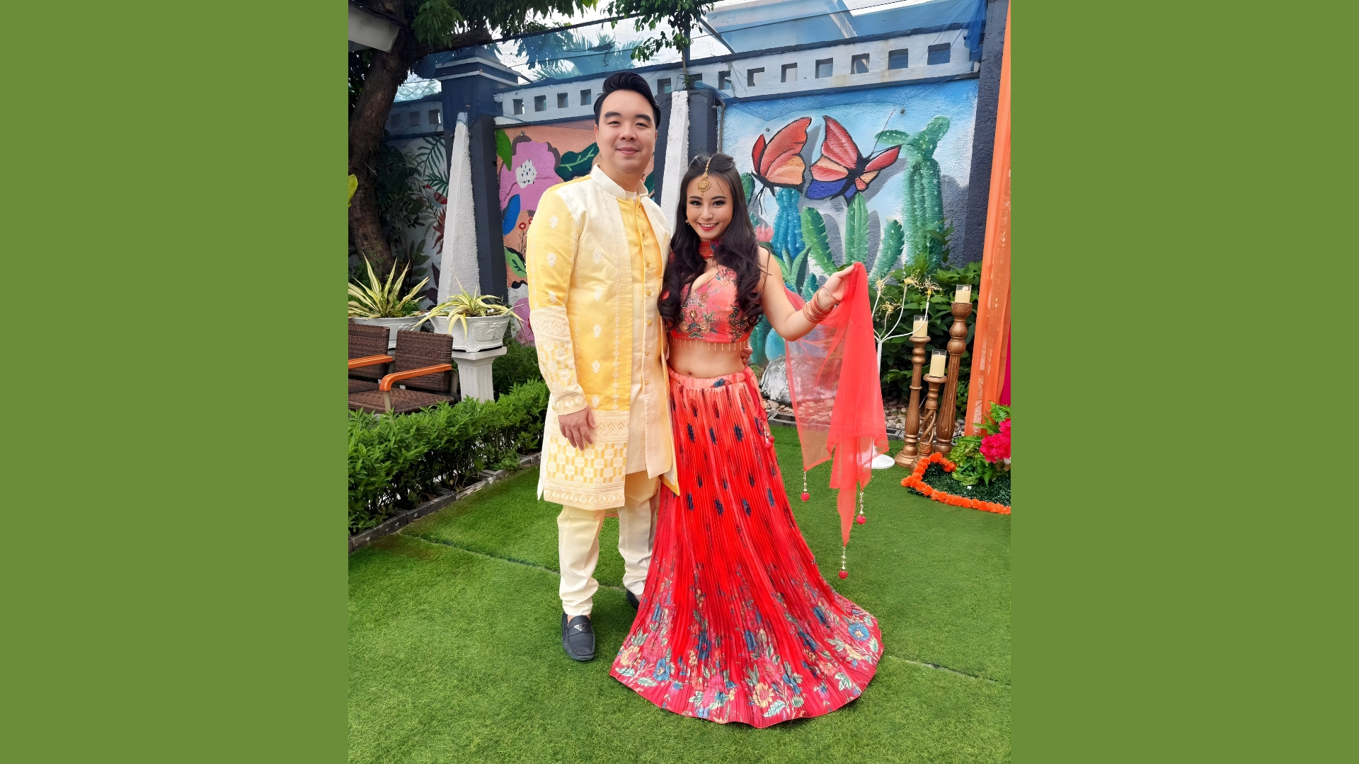 Cape style Indo-western outfit for fashion-forward celebrations