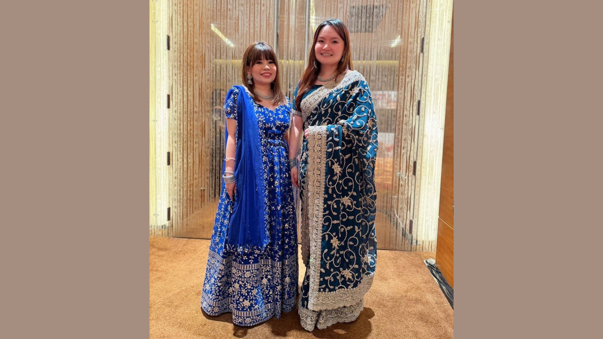 Modern fusion saree with contemporary prints for fashion events